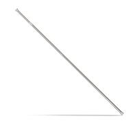Relaxdays Barra Cortina Extensible, Acero Inoxidable, Plateado, 150-280 cm