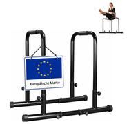 Relaxdays Barras para fondos, altura ajustable, hasta 150 kg, negro
