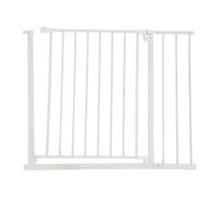 Relaxdays Barrera de seguridad 75-100 cm blanco