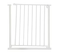 Relaxdays Barrera de Seguridad, taladrar, para bebés, escaleras y Puertas, Blanca, Plástico, Hierro, 75-80 cm (Ancho) x 76 cm (Alto)