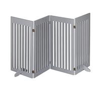 Relaxdays Barrera seguridad 92 cm gris