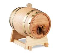 Barril de madera Barrica decorativa Tonel decorativo 1,25 L Natural 1,25 litros