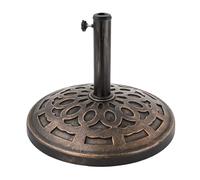 Relaxdays Base para sombrilla 14 kg oro,negro