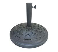 Relaxdays Base para sombrilla 14 kg verde oscuro,negro