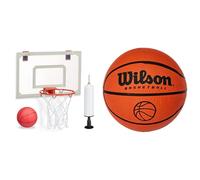relaxdays Basketballkorb fur’s Zimmer weiB, rot NUEVO