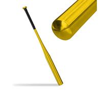 Relaxdays Bate Béisbol Aluminio, 34 Pulgadas/86 cm, Mango Antideslizante, Baseball Bat Ligero, Entrenamiento, Dorado