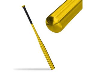 Relaxdays Bate Béisbol Aluminio, 34 Pulgadas/86 cm, Mango Antideslizante, Baseball Bat Ligero, Entrenamiento, Dorado