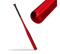 Relaxdays Bate Béisbol Aluminio, 34 Pulgadas/86 cm, Mango Antideslizante, Baseball Bat Ligero, Entrenamiento, Rojo, 86 x 5 x 5 cm