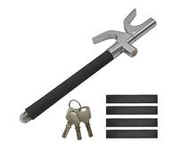 Relaxdays Bloqueador de volante para auto negro,plata