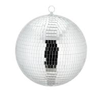 Relaxdays Bola de discoteca Ø 25 cm plata