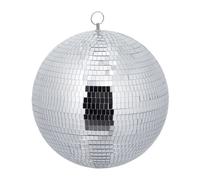 Relaxdays Bola de discoteca Ø 30 cm plata