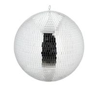 Relaxdays Bola de discoteca Ø 50 cm plata