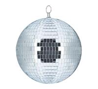 Relaxdays Bola de discoteca pequeña de 20cm plata