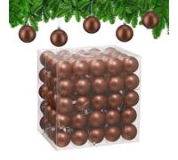 Relaxdays Bolas árbol Navidad set 100 piezas rosa,plata