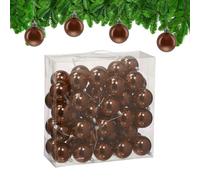 Relaxdays Bolas árbol Navidad set 50 piezas marrón,plata
