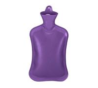 Relaxdays Bolsa Agua Caliente 2 L, Bolsita Calentar la Cama, sin Funda, para Niños y Adultos, Goma, Tapón Rosca, Violeta