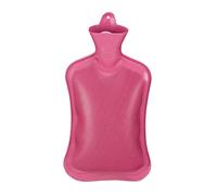 Relaxdays Bolsa Agua Caliente sin Funda, Duradera, Botella Térmica Segura, Bolsita Cama Calor 2 L, Caucho sin Olor, Rosa, 1 Unidad