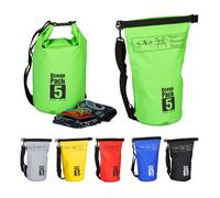 Relaxdays Bolsa estanca 5L verde,negro