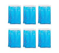 Relaxdays Bolsas Frío Calor Set de 12, Compresas Térmicas, 15 x 8 cm, Primeros Auxilios, Sacos Reutilizables Gel, Azul
