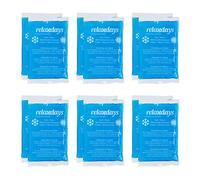 Relaxdays Bolsas Gel Frío, Set de 12, Compresas Frío-Calor, 9 x 15 cm, Primeros Auxilios, Bolsitas Reutilizables, Azul