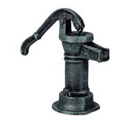 Relaxdays Bomba de agua decorativa hierro fundido negro,gris