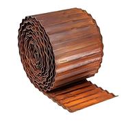 Relaxdays Borde césped óxido marrón