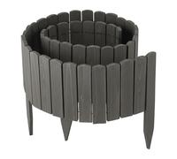 Relaxdays Borde de madera flexible antracita