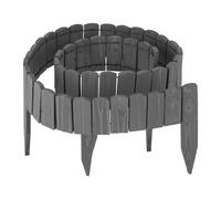 Relaxdays Borde de madera flexible antracita