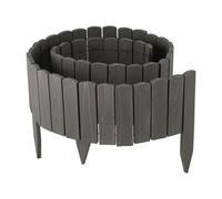 Relaxdays Borde de madera flexible antracita