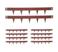 Relaxdays Borde Flexible para césped y parterres, Acero corten Oxidado, 100 x 0.2 cm, marrón