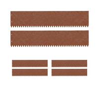 Relaxdays Borde para césped efecto óxido marrón