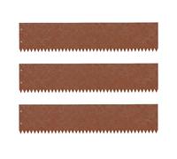 Relaxdays Borde para césped efecto óxido marrón