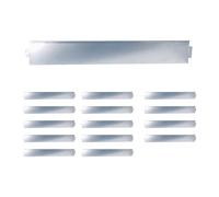 Relaxdays Borde plateado césped plata