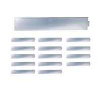 Relaxdays Borde plateado césped plata