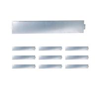 Relaxdays Borde plateado césped plata