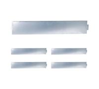 Relaxdays Borde plateado césped plata