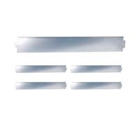 Relaxdays Borde plateado césped plata