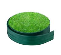 Relaxdays Bordura Jardín de Plástico, 12 m, Borde Césped Flexible, Altura 10 cm, Delimitador Caminos, Verde Oscuro