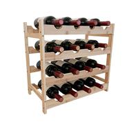 Relaxdays Botellero bambú marrón claro