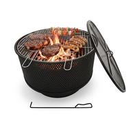 Relaxdays Brasero parrilla negro