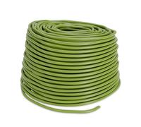 Relaxdays Bindeschlauch für Pflanzen Brida para Atar Plantas, Correa Goma Hueca, 50 m x 3 mm, Lazo para Sujetar Flores, Arbustos, Árboles, Verde, Caucho