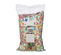 Relaxdays Buntes Konfetti Bolsa de Confeti Metalizado, 1kg, Brillante, Graduaciones Carnaval, Boda, Cumpleaños, Eventos, Multicolor, Aluminio, 9 x 45 x 25 cm