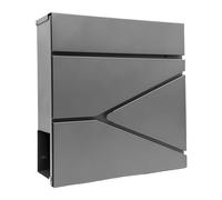 Relaxdays Buzón con espacio para revistas antracita