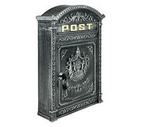 Relaxdays Buzón exterior vintage oro,gris