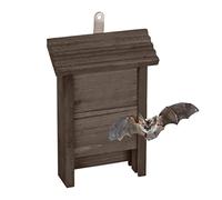 Relaxdays Caja de murciélagos, Gran alojamiento Seguro para Vida Silvestre, Alto x Ancho x Profundo: 29 x 18 x 6, Hotel de Animales, Santuario, Proteger, Madera de Pino, marrón