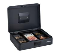 Relaxdays Caja dinero con cierre de combinación gris