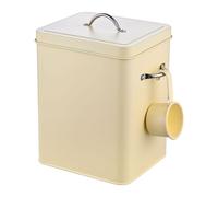 Relaxdays Caja metálica para detergente, 6 L beige