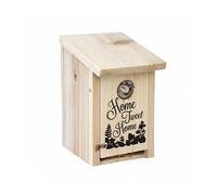 Relaxdays Caja nido para pájaros Home Tweet Home marrón claro,negro