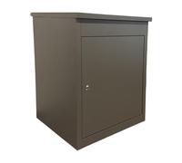 Caja de Paquetes Relaxdays, 4 Llaves, 56 x 45,5 x 44 cm, Hierro, para Montaje en Suelo y Pared, buzón de Paquetes.