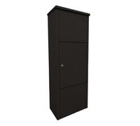 Relaxdays Caja para paquetes con 4 llaves negro